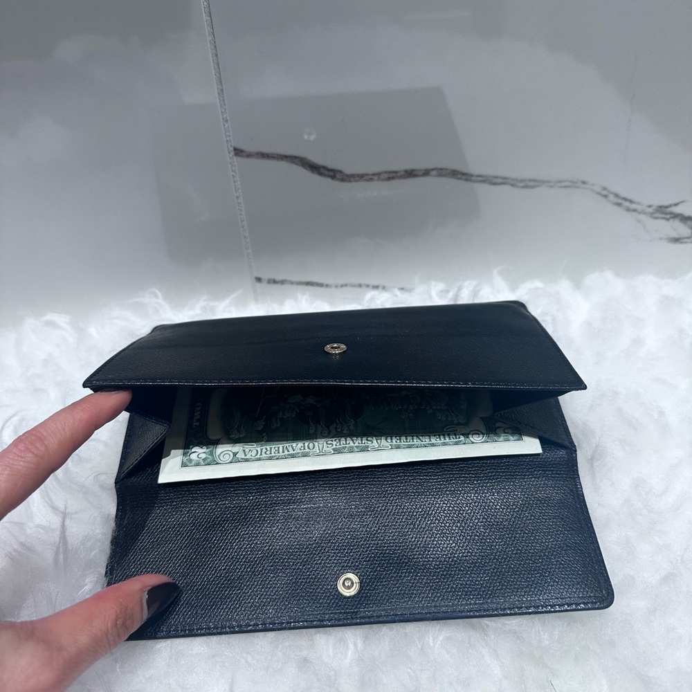 Chanel Black Leather Wallet